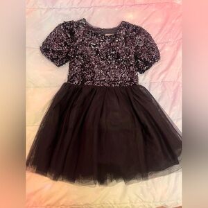 Cat & Jack Black Sequin Kids Formal Dress